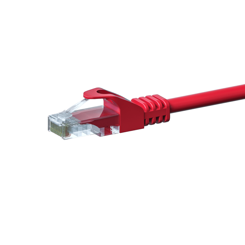 CAT5e UTP patchkabel 0,25m rood - CCA