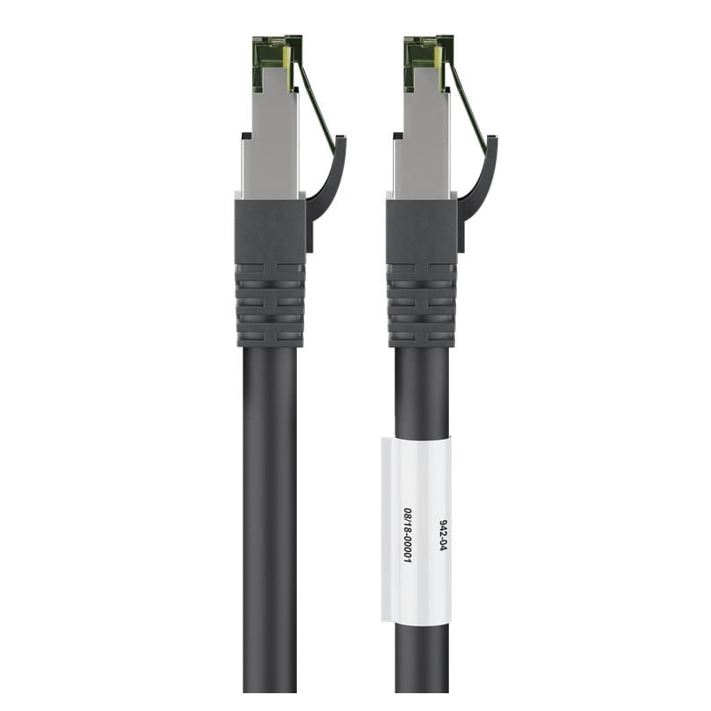 Cat8 S/FTP (PIMF) patchkabel 5m zwart