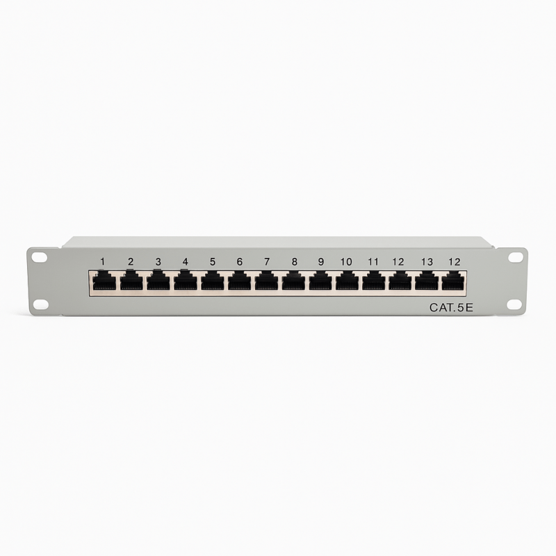 Cat5 10 inch 12 poorts STP patchpaneel